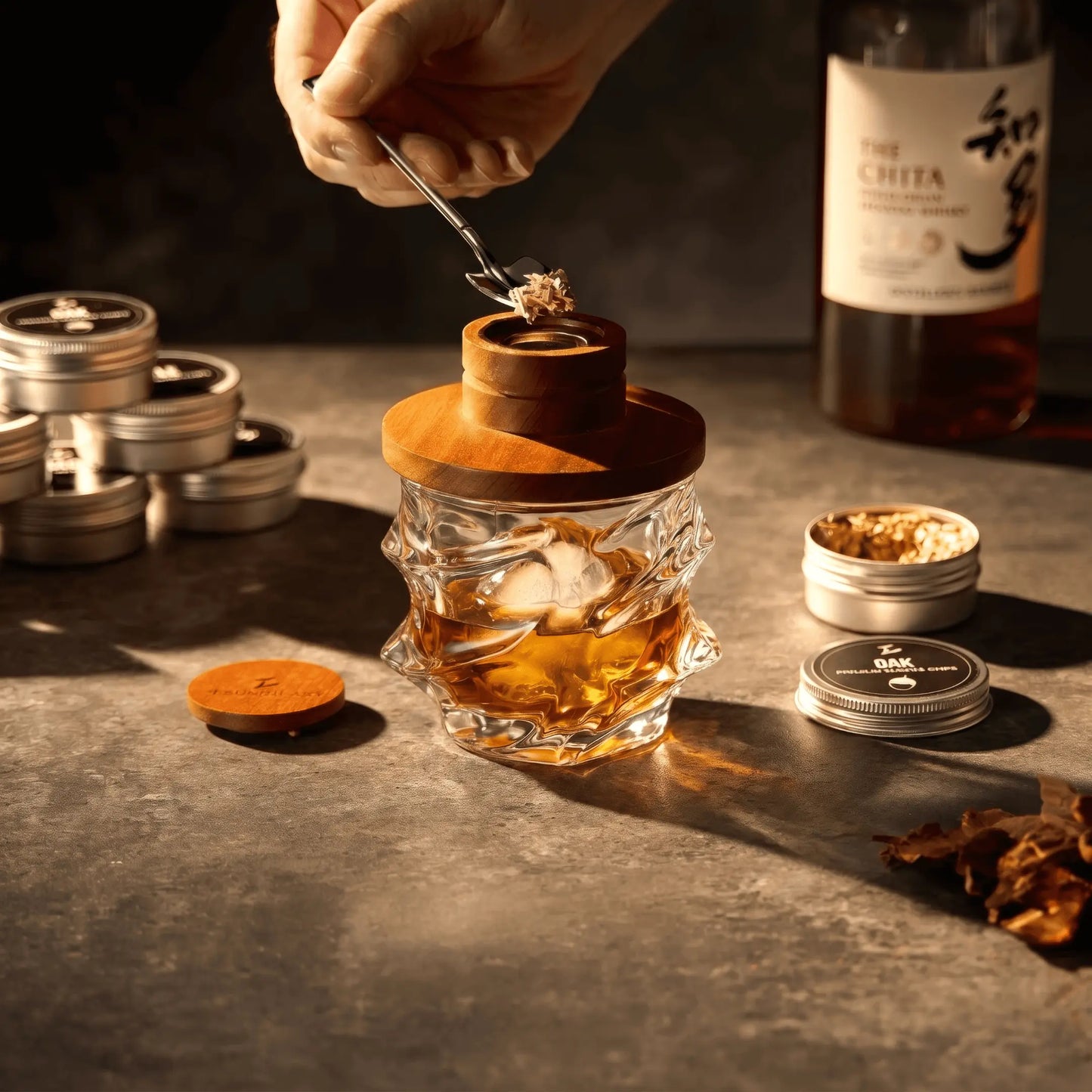 Tsuki Smoker Kit For Whisky & Cocktail (Storm Bundle)